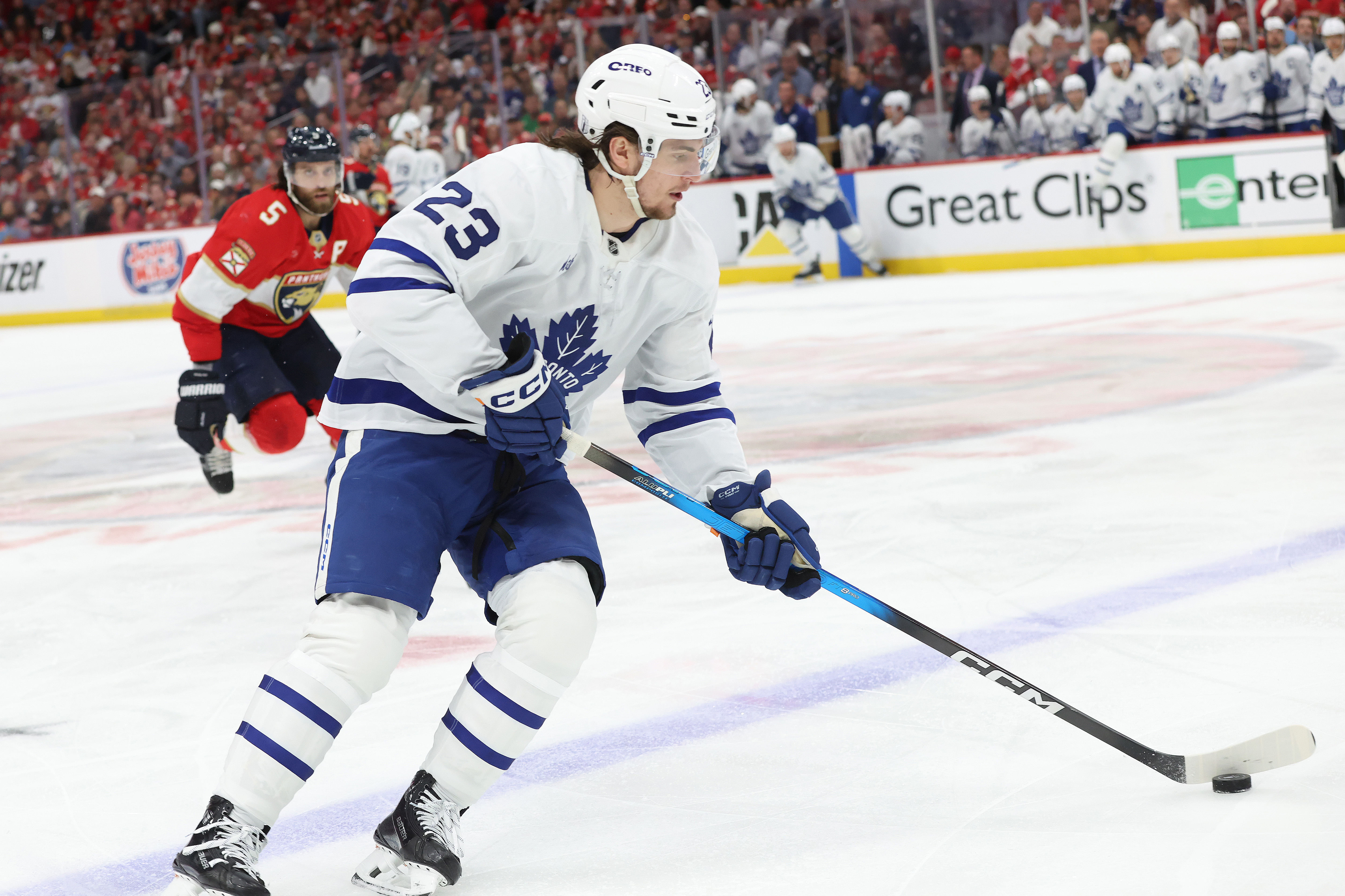 The Leafs and Matthew Knies have some discrepancies (Imagn)